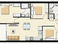 Short Term Accommodation Melbourne CBD - Floor Plan